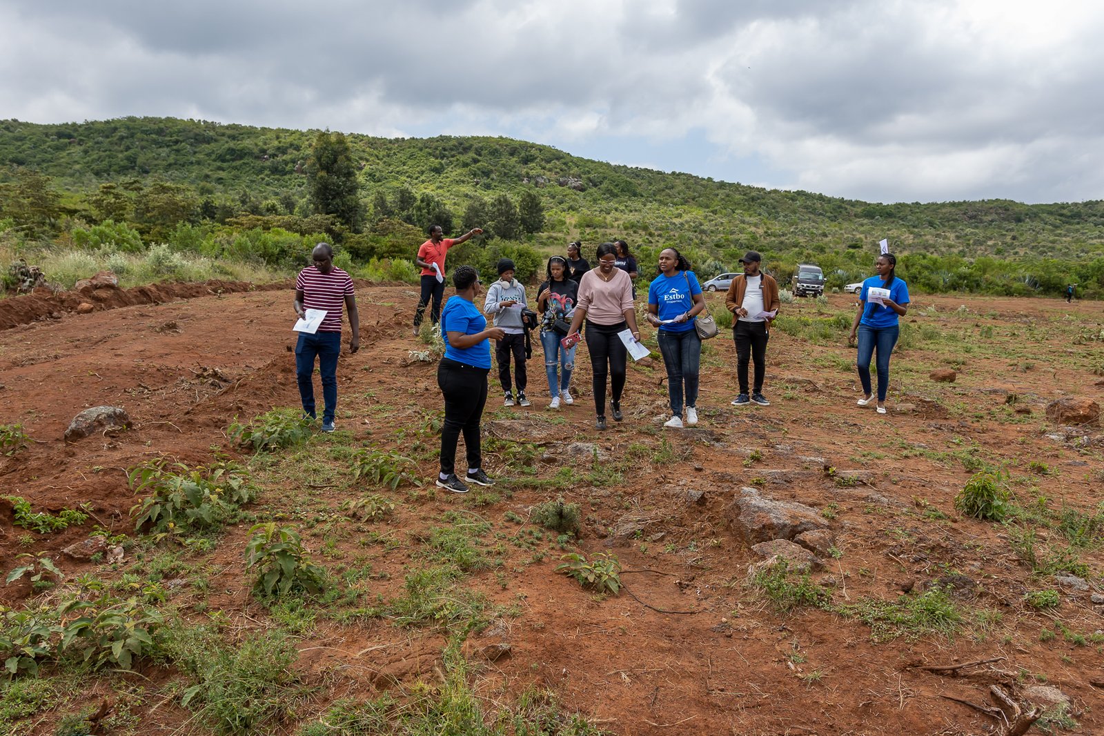Graded all-weather access road at Sunset Estate 3, Kikuyu Nachu